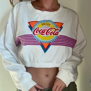 Coca Cola crop sweater. XXL, fits like a large. Mint condition, barely worn.
